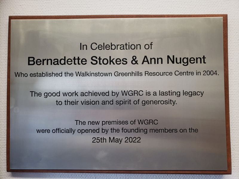 Official Opening Plaques